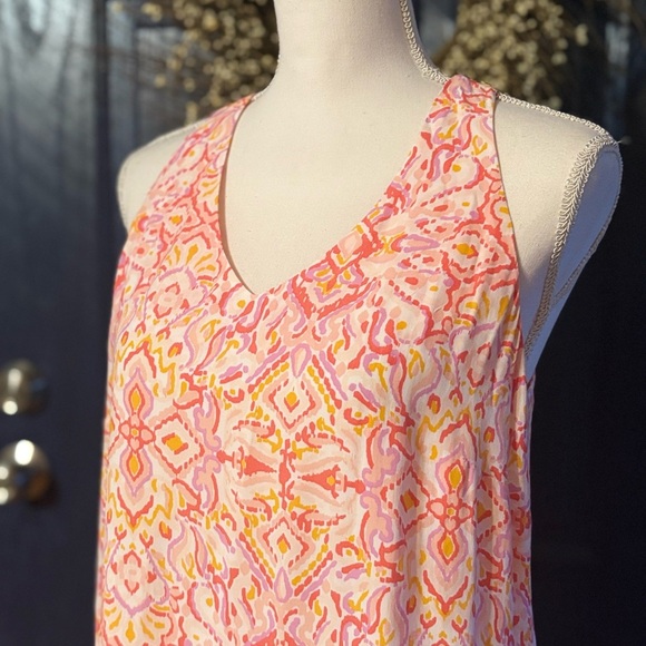 LOFT Vibrant Mini Dress with Crisscross back NWOT size Small - Picture 2 of 14